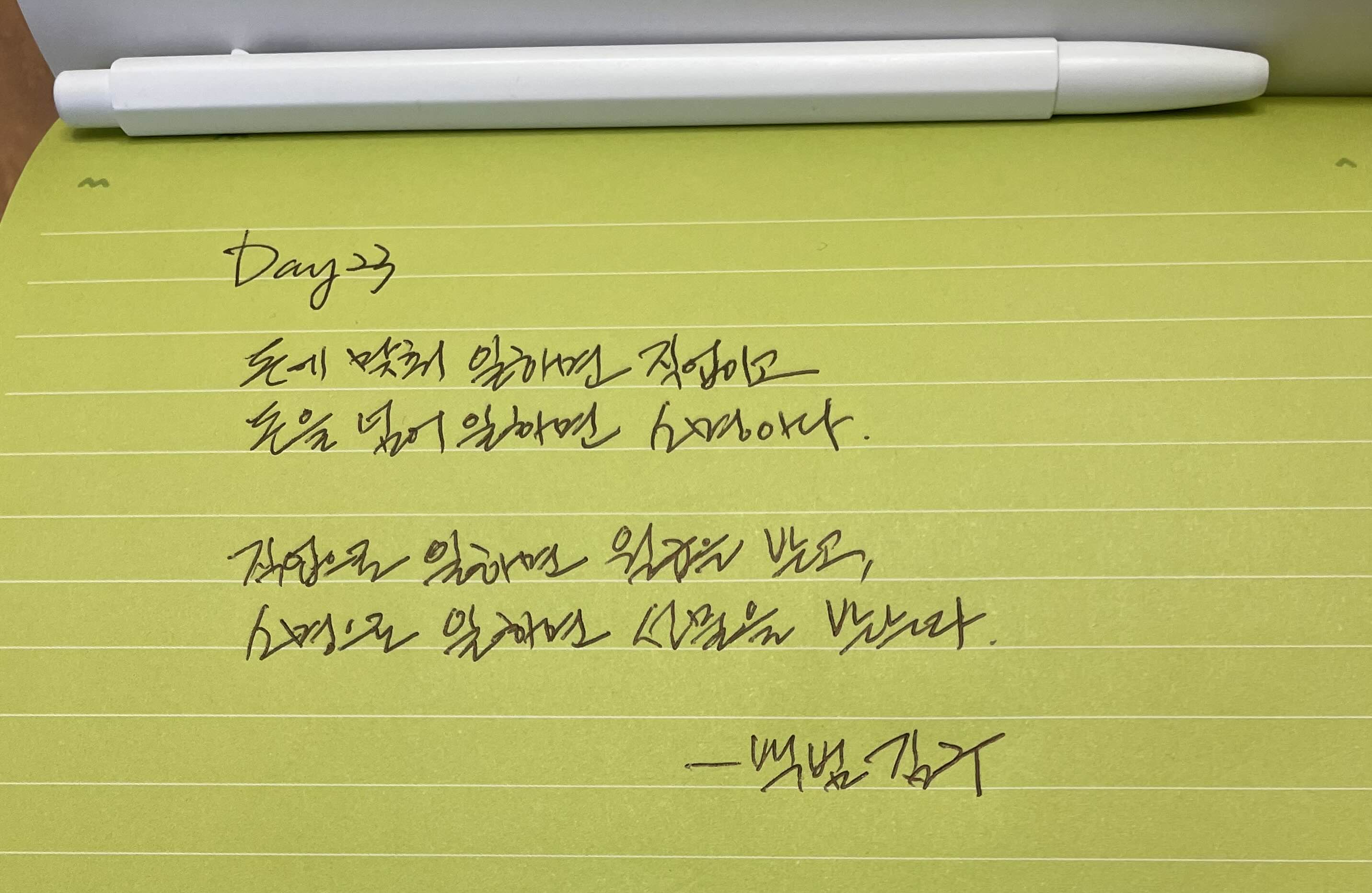  Day23 오늘의 필사 백범 김구