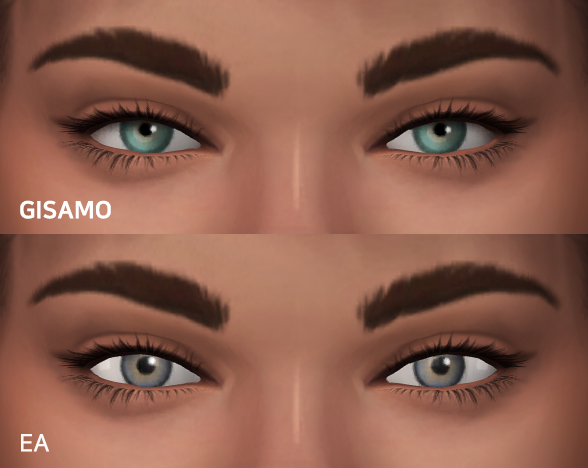 Mod The Sims - June - Default Replacement Eyes + Contacts