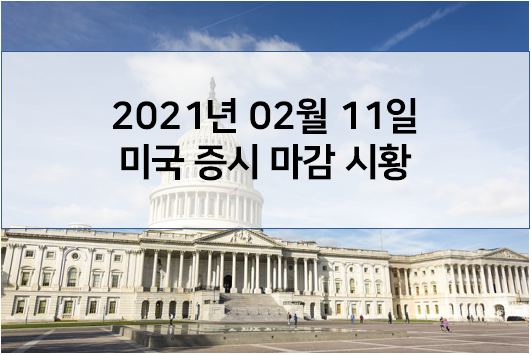 2월 11일 미국 증시 마감 시황(해외이슈 - 디즈니, 서베이몽키 실적발표, 조바이든 반도체부족 사태 행정명령, 美 실업청구자 수 감소 마리화나관련주 급락)