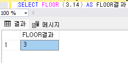 MSSQL FLOOR 결과값