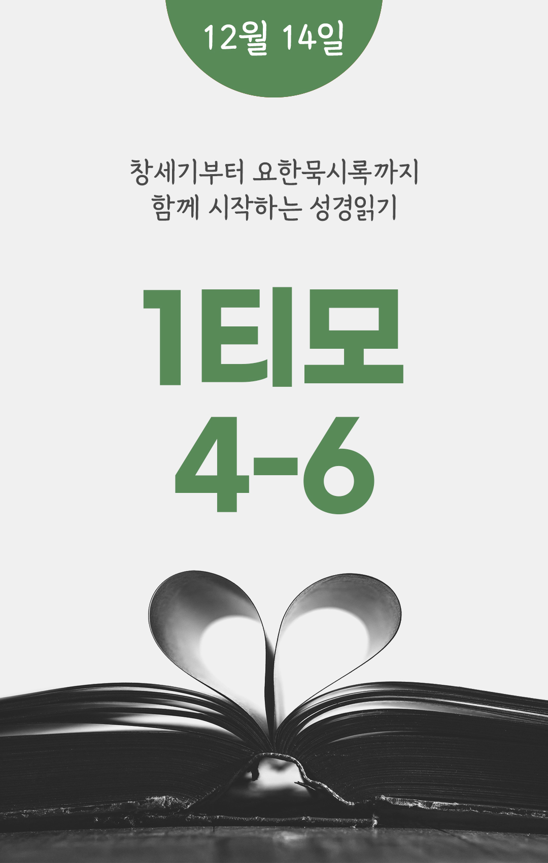 12월 14일 성경읽기표