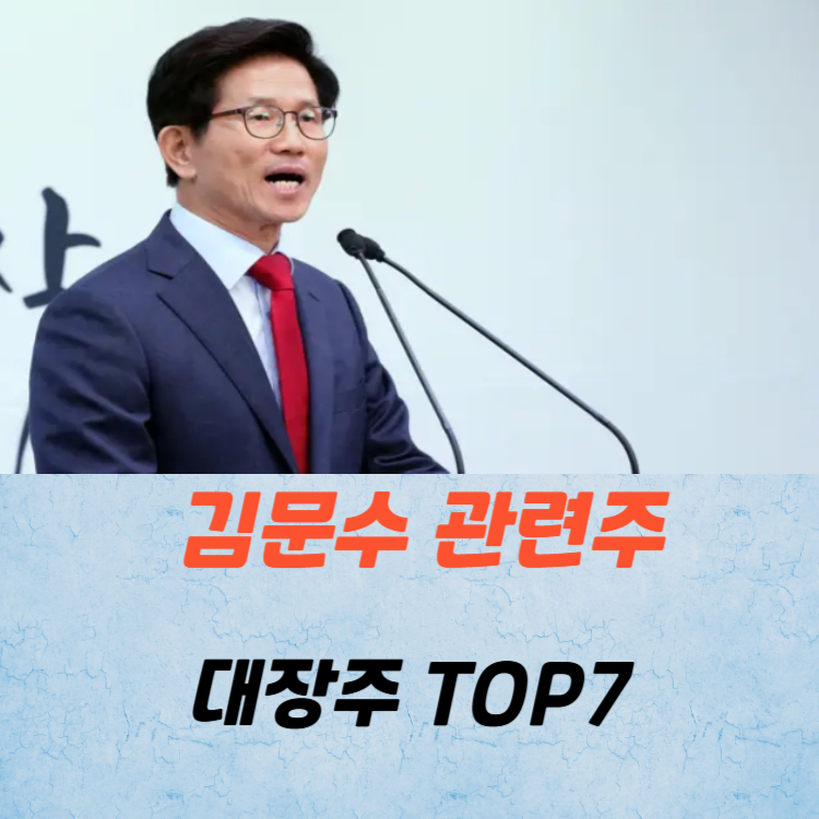 김문수 관련주 대장주 테마주 수혜주 TOP7