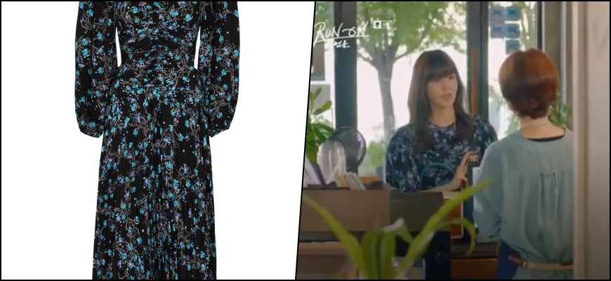  [TV속패션] 드라마 런온 6회 최수영 GIVENCHY 드레스 패션 정보 #런온 6회 최수영 GIVENCHY - Floral Print Midi Dress