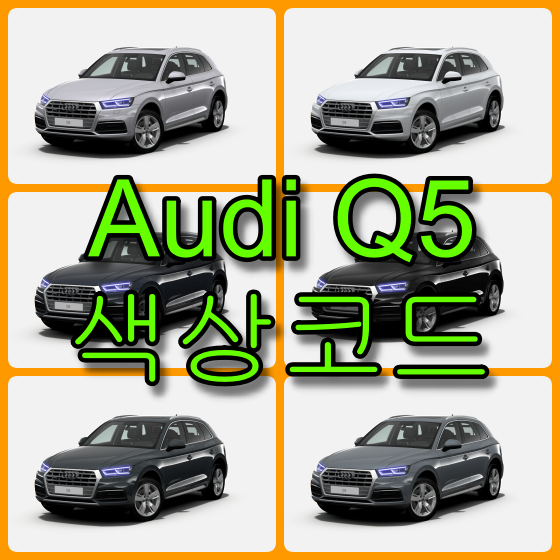  아우디 Q5 색상코드(컬러코드) 확인하고 자동차 붓펜(카페인트) 구매하는 법