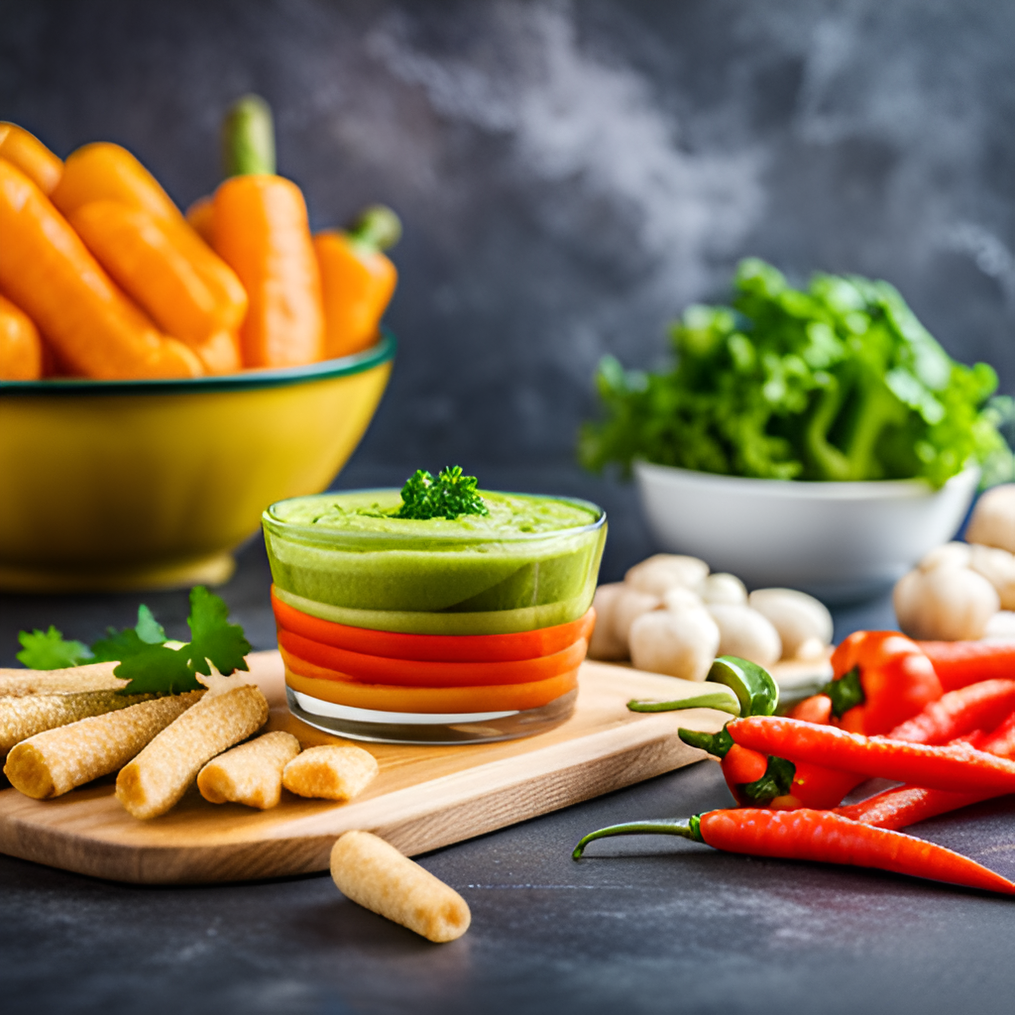 Veggie Sticks with Hummus