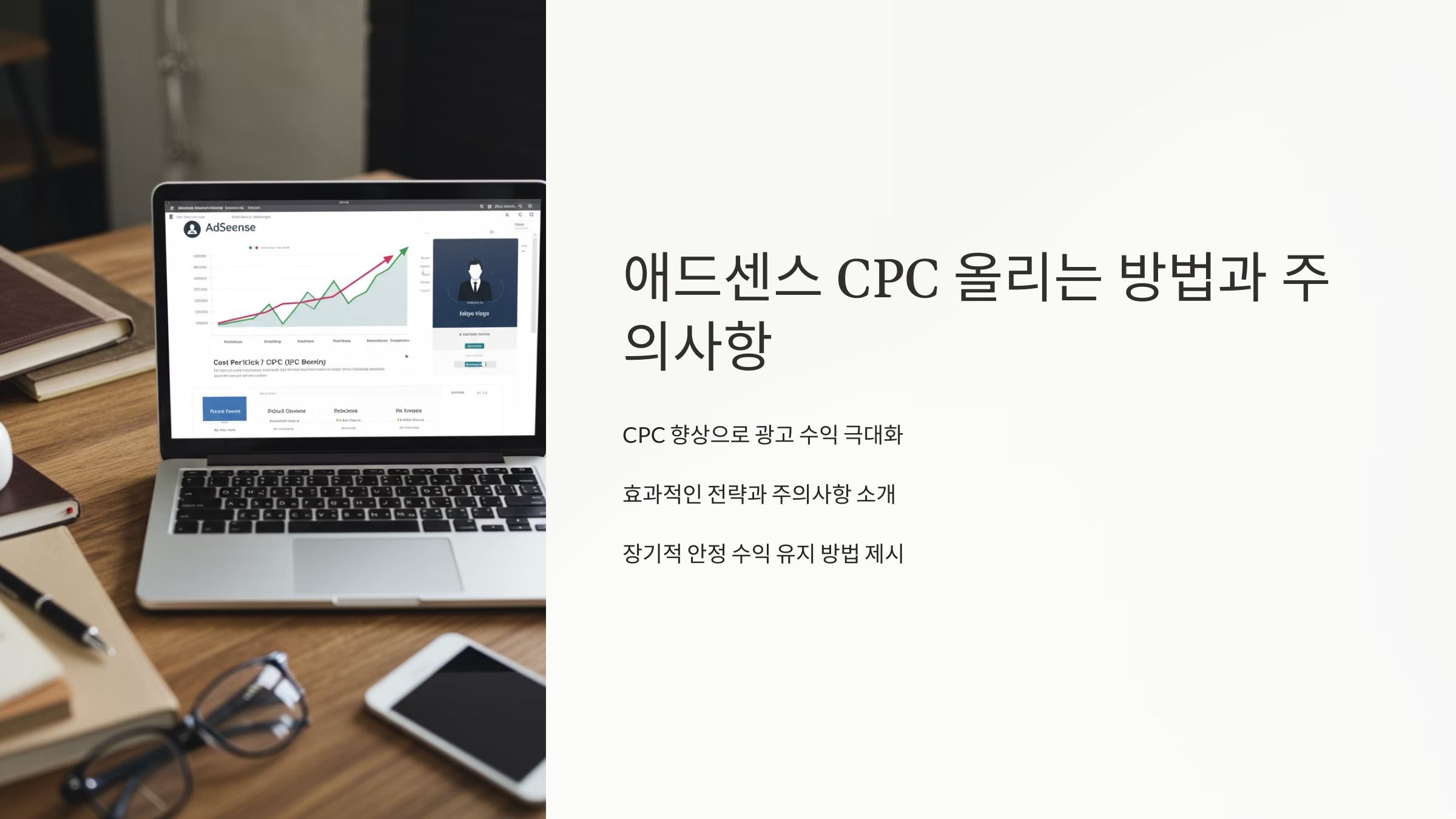 애드센스 CPC 올리는 방법과 주의사항