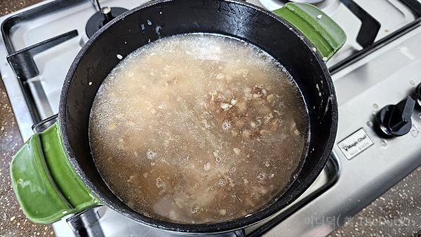 솥밥은 물조절 불조절 시간조절