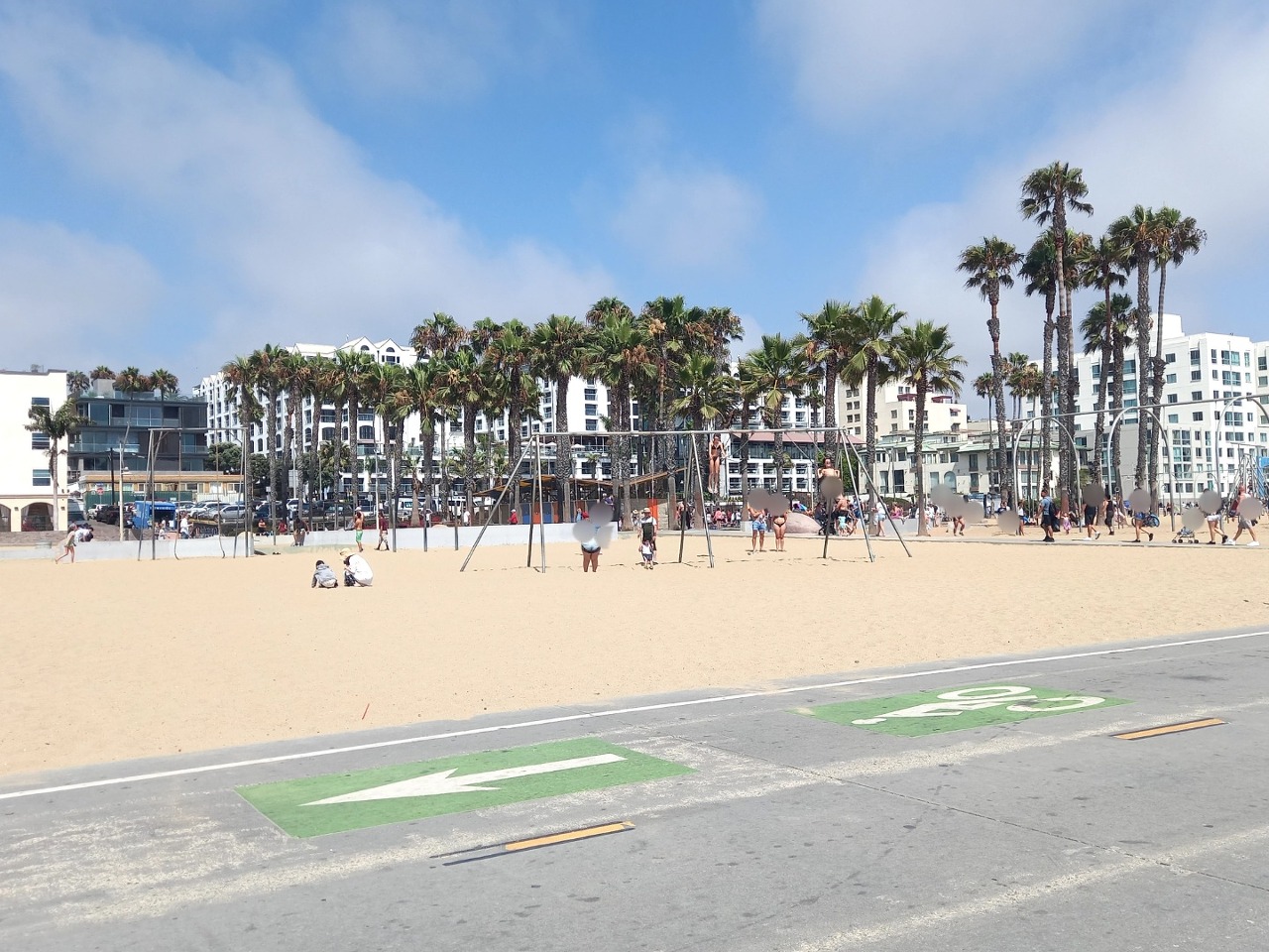 Santa Monica Beach playground