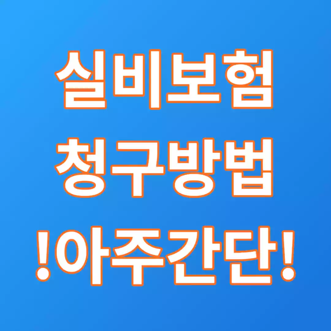  실비보험 청구방법 및 필요서류 리스트(메리츠화재 편)