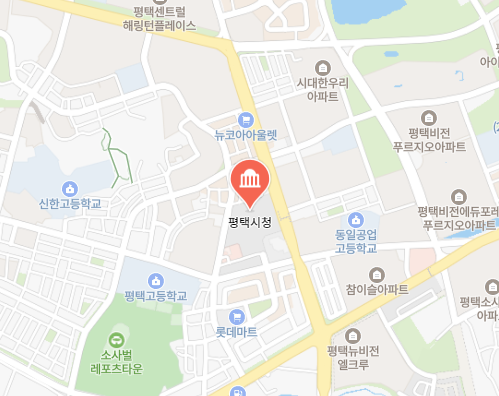 평택시청 세무과 세정과 위치 업무시간 전화번호 취득세 주민세 등록세 면허세 지방소득세 3 평택시청 위치 이미지