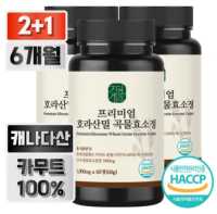 자연새긴 카무트효소 식약청인증 프리미엄 호라산밀 곡물효소 정 1000mg&#44; 60정&#44; 3개