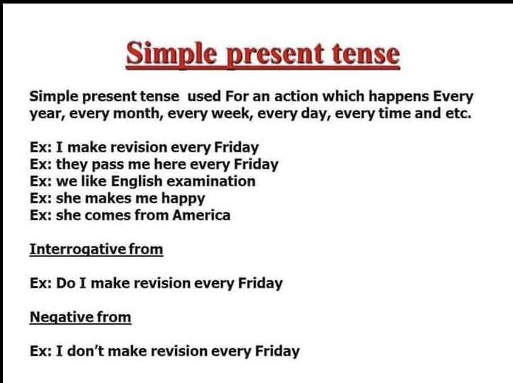  [영어] simple present tense(단순 현재 시제)