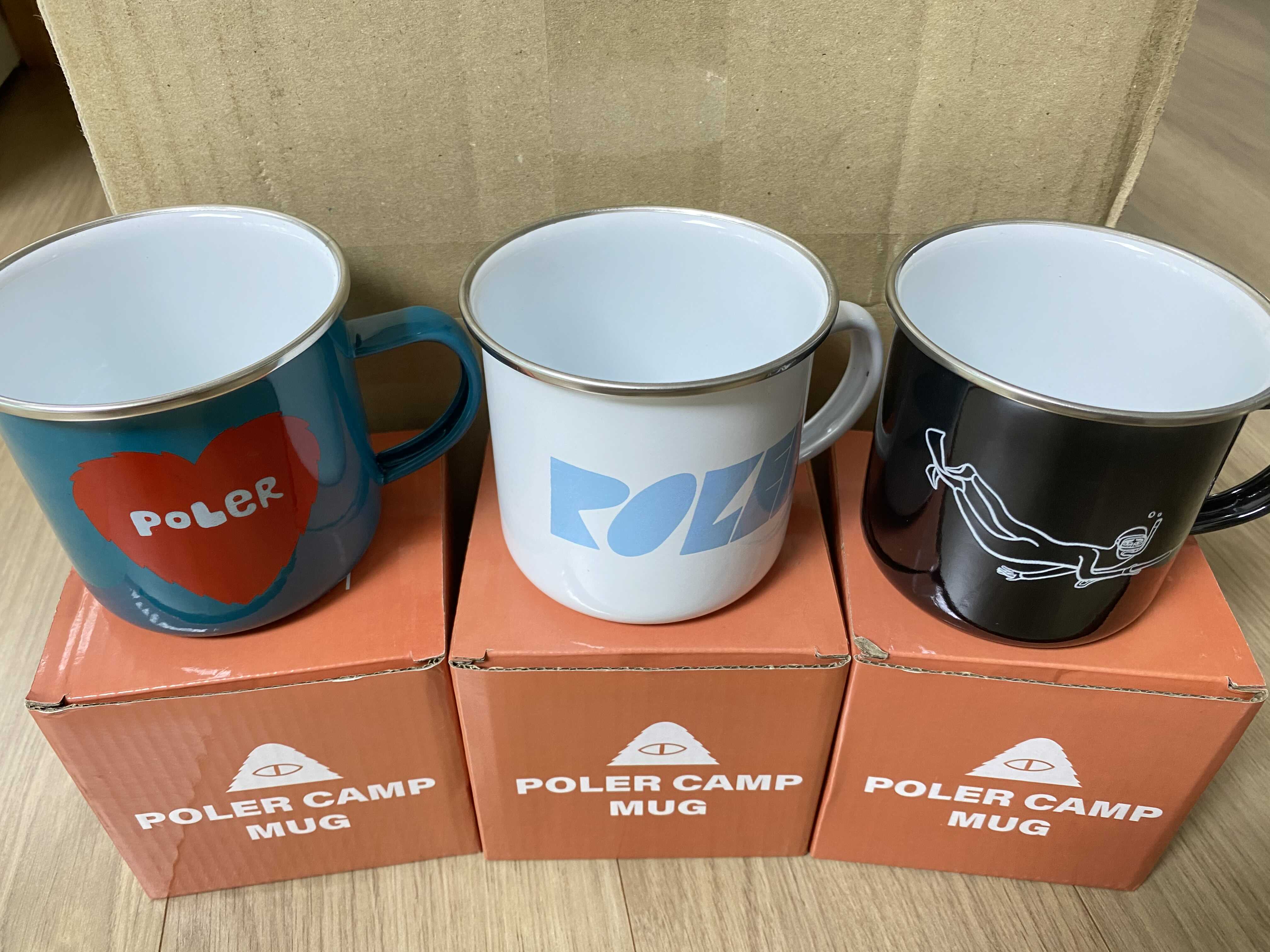 2021年新作 POLER CAMP MUG ポーラー マグカップ ホーローマグ 陶磁器エナメル ステンレス キャンプ用品 正規取扱店 