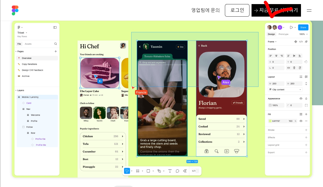 피그마 회원가입 화면