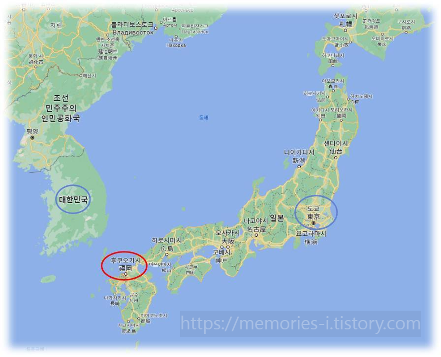 일본&#44; 후쿠오카 시 (Fukuoka City) 주변 지도 ; 일본여행 후쿠오카 여행 휴가