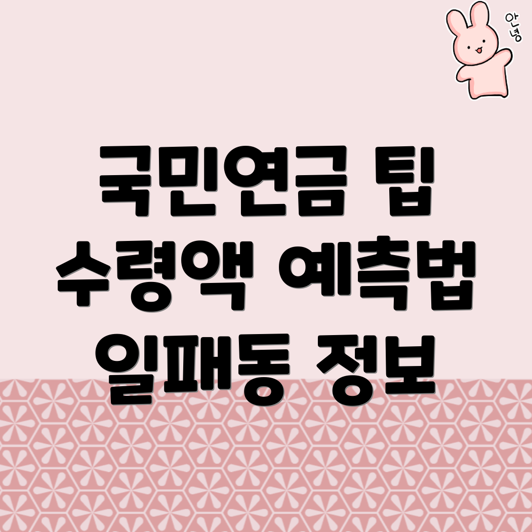 국민연금 예상수령액