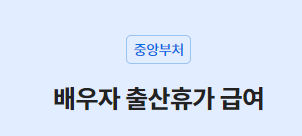 배우자 출산휴가 신청방법