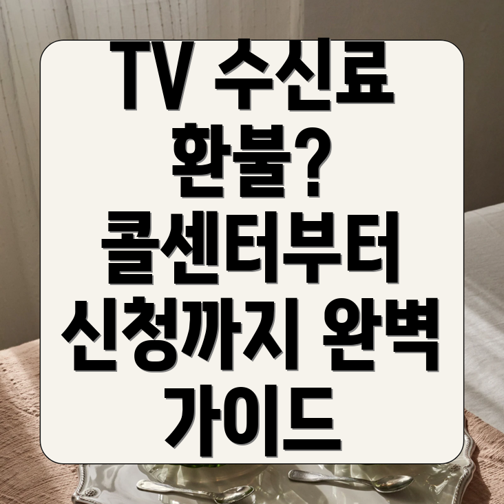 TV 수신료 환불