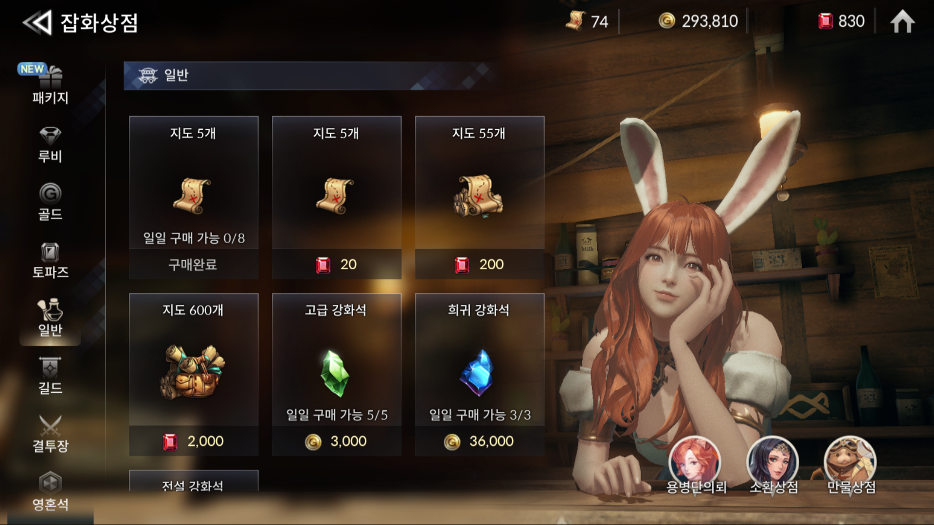  세븐나이츠2, 지도와 방치형 필드에 대해서..