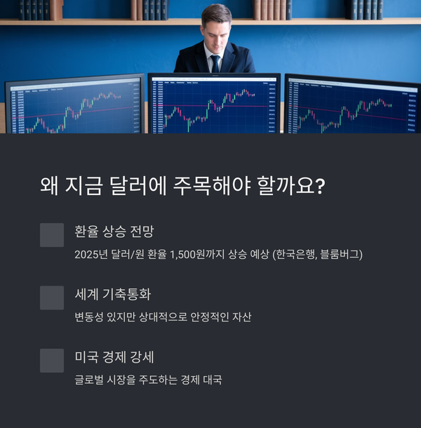 지금 달러 투자가 주목