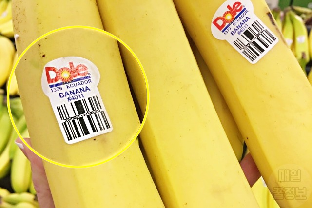 바나나 과일 스티커 숫자 의미, 건강 팁줌 매일꿀정보