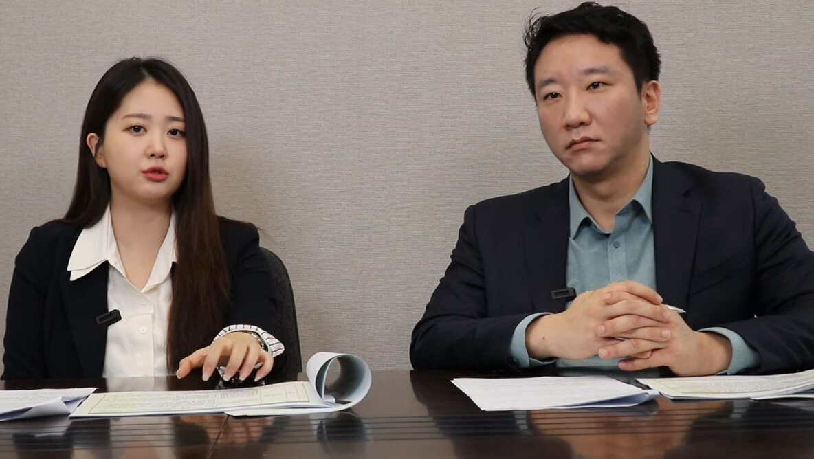 박수홍 부인과 노종언 변호사 일하는 모습