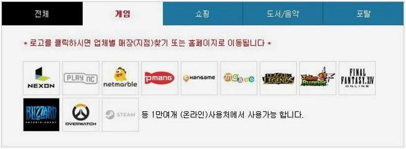 문상 사용처