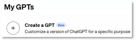Create-a-GPT-메뉴-클릭하기