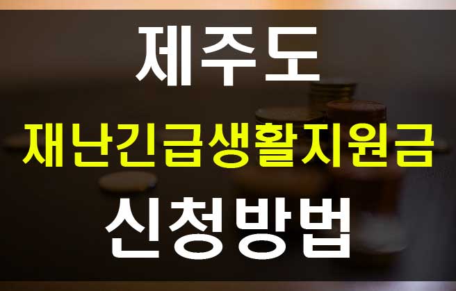  제주도 긴급재난지원금 신청방법 기준 지원금액 확인