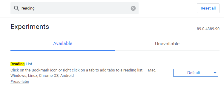 크롬 브라우저 읽기 목록 사용방법 이미지 1