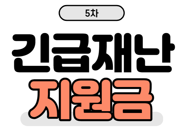  5차 재난지원금 국민지원금 대상 조회