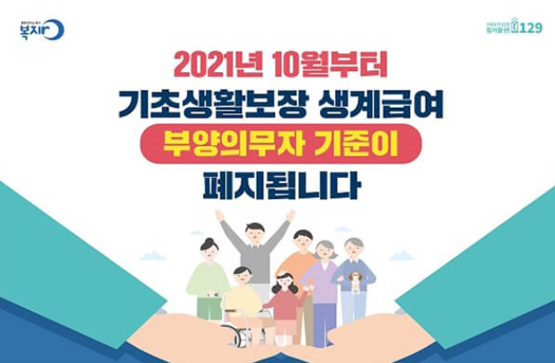  생계급여 부양의무자 폐지 기준 알아보세요