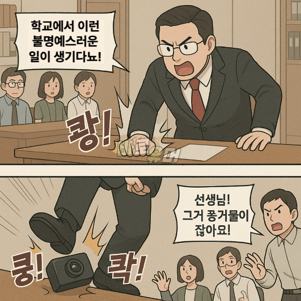 여고 탈의실에서 나온 몰카범의 충격 정체;; 4