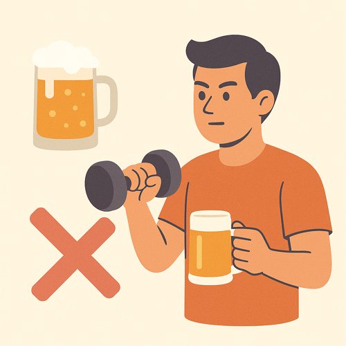 음주와 근육 관련된 이미지