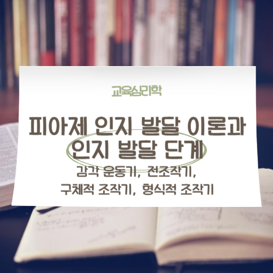 피아제 인지 발달 이론과 인지 발달 단계