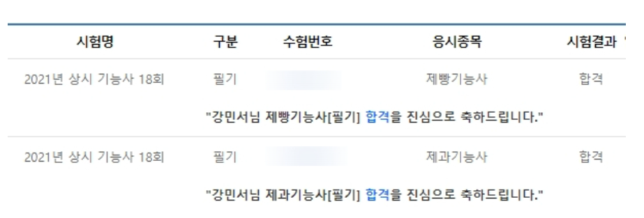 제빵기능사 필기시험