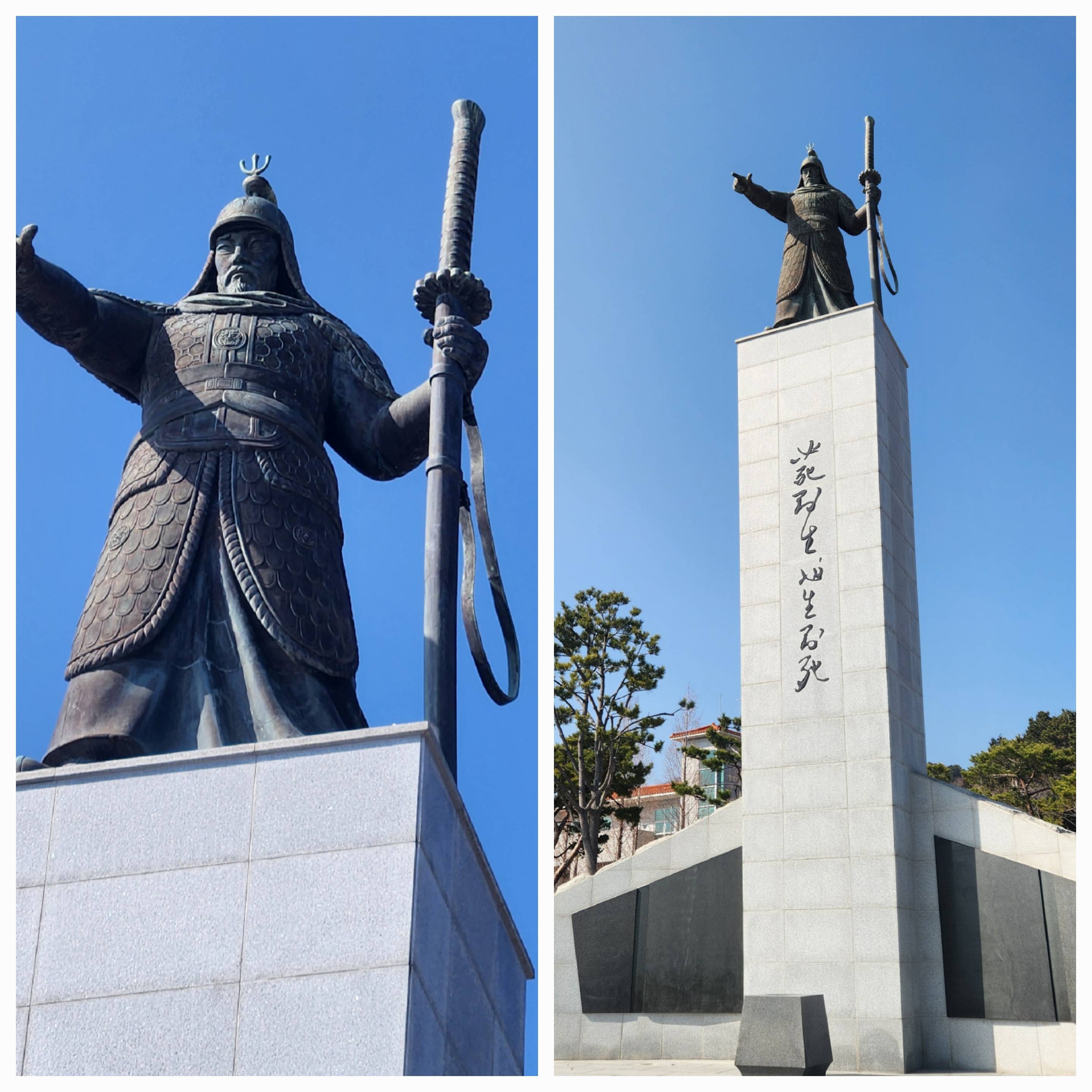 이순신 장군 동상 사진