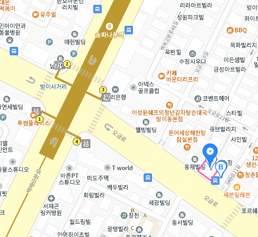 포레일요양병원 위치
