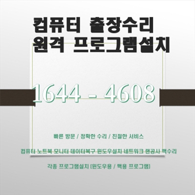  마포구 동교동 출장컴퓨터 수리 및 소프트웨어 서비스