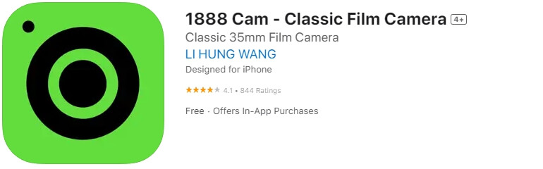 1888 Cam - Classic Film Camera
