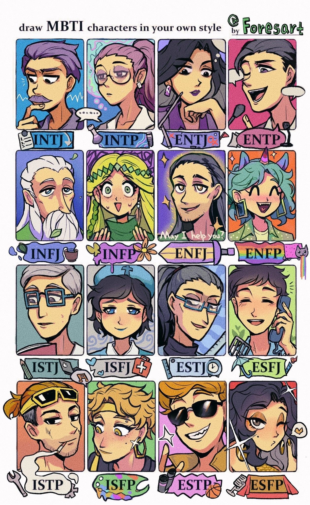 MBTI 16가지 성격유형