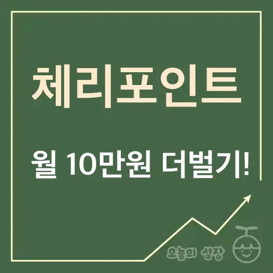 체리포인트 월 10만원 더벌기