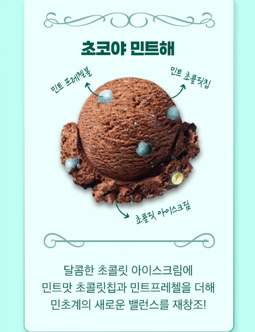  민트초코 반전 초코민트! 베라 초코야 민트해 등장! 맛/가격 정보, 베라 신메뉴!