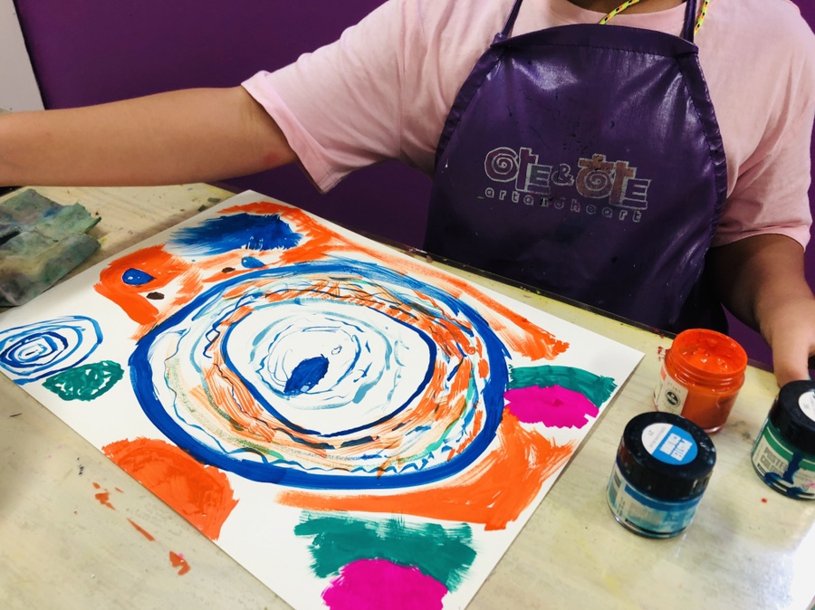 물그림 그리기 초등미술수업 2