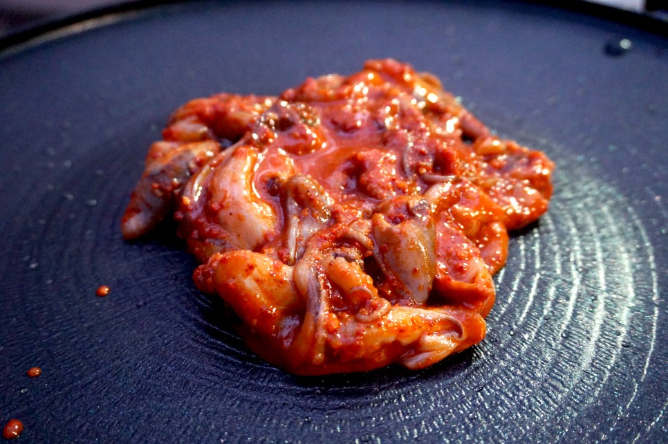 양념쭈꾸미 벌집껍데기 핑크테이블 맛나요 간단 캠핑요리 소주안주 23