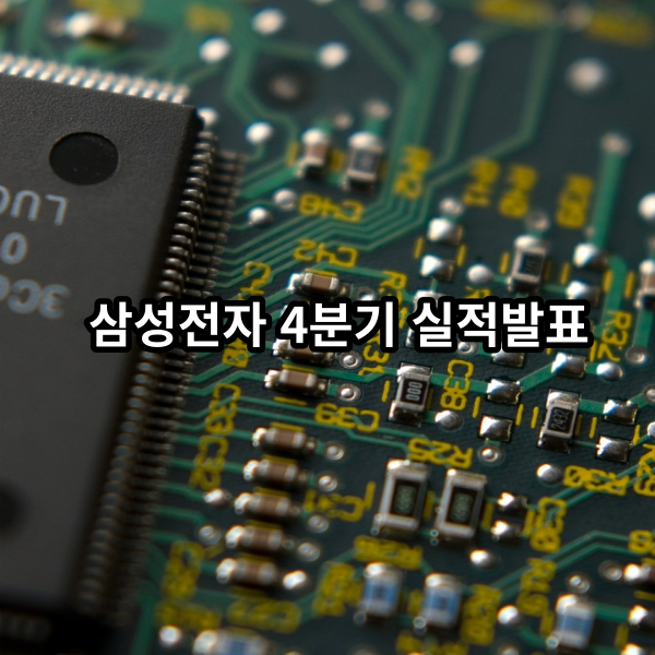 삼성전자 4분기 실적발표