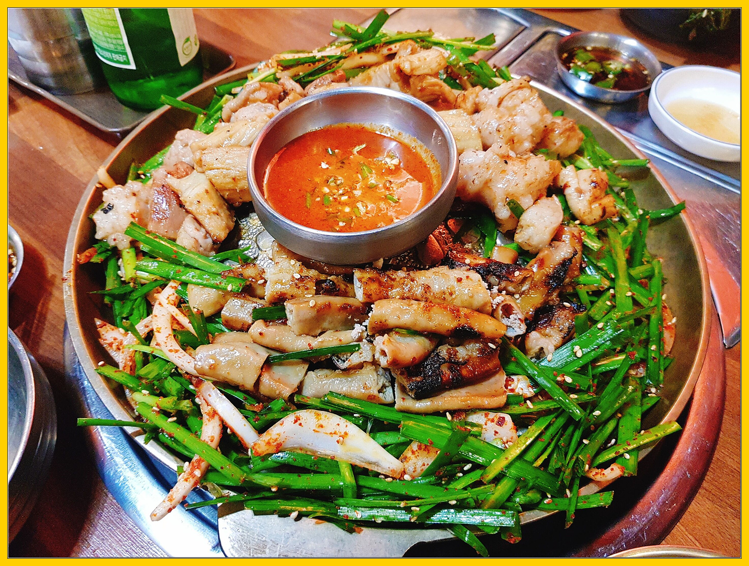  <서현 맛집> 방짜 양대창 삽겹살 : 부추 한판 / 한우 탕탕이