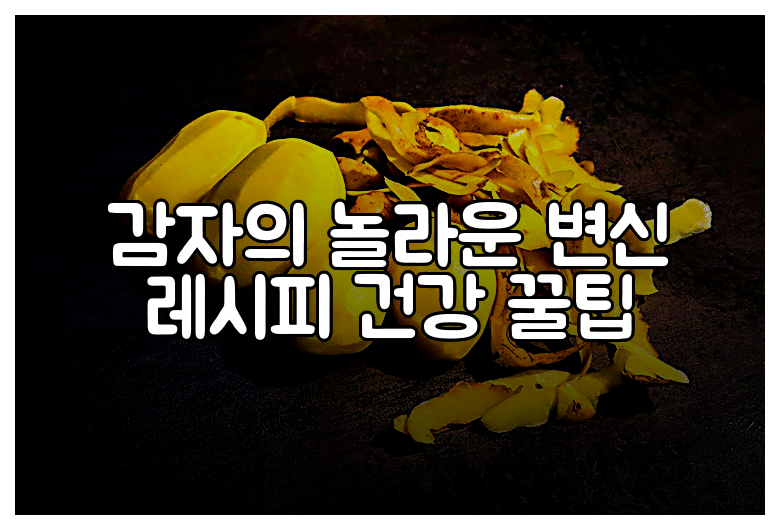 감자의 놀라운 변신 레시피  건강 꿀팁