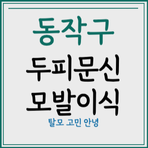 서울 동작구 두피문신 모발이식