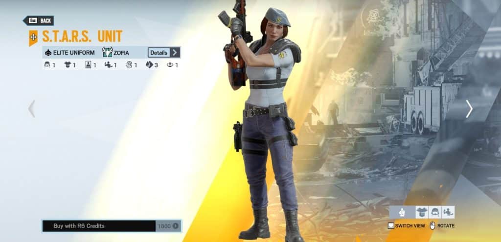  레인보우 식스 시즈 질 발렌타인 스킨, Jill Valentine Zofia Elite 스킨을 얻는 방법 (Tom Clancy's Rainbow Six Siege)